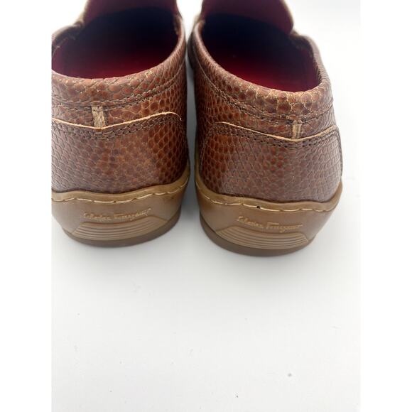 Salvatore Ferragamo Snakeskin Leather Loafers in Size 7 - Picture 4 of 7